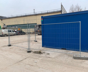 Įrankių nuoma - Mobili tvora Statybine Tvora Laikina Tvora - 4