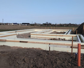 Statybos, apdaila - Pamatų įrengimas, indždinerinių tinklų montavimas, drono fot - 1