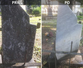 Atliktas paminklo valymas