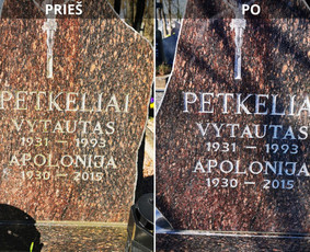 Atliktas paminklo valymas