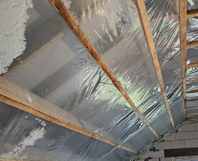 Izoliacinės plėvelės montavimas - &Scaron;iltinimas biria vata - 1