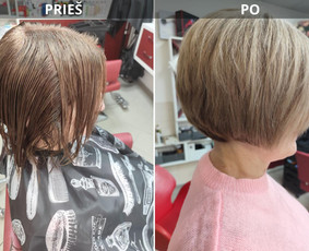 Grožio paslaugos - Viri&scaron;ki kirpimai, moterų kirpimai, dažymu technikos, sruoge, - 3