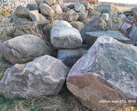 Skalda, smėlis, žvyras, juodžemis - Lauko akmenys - 4