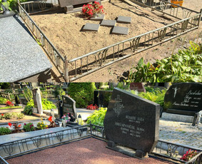 Kapavietės užpylimas skaldele - Kapų įrengimas, tvarkymas, paminklai, plok&scaron;tės, akmenukų - 2