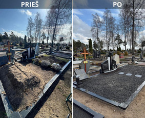 Kapų tvarkymas, priežiūra - Kapo tvarkymas &ndash; skalda, atnaujinimas, priežiūra - 2