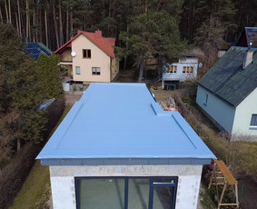 Plokščių Stogų Dengimas Pvc, Epdm ir bitumine Danga / Tvirti stogai / Darbų pavyzdys ID 4347735