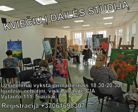 Dailės pamokos grupėje - Dailės studija "S" (&Scaron;iauliai) - 1