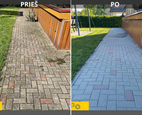 Srautinis valymas - Trinkelių ir fasadų plovimas. - 1