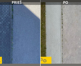 Srautinis valymas - Trinkelių ir fasadų plovimas. - 4