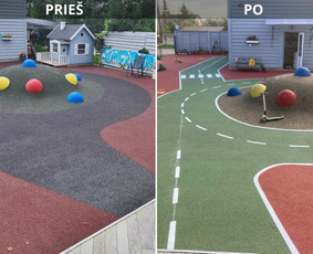 Kitos kategorijos - Sporto ir vaikų žaidimų aik&scaron;telių dangų įrengimas, remontas - 1