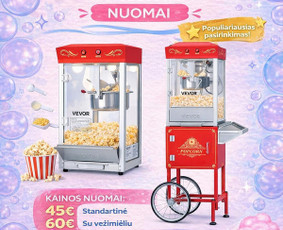 Spragėsių aparato nuoma - Putų patrankos, cukraus vatos ir mink&scaron;tų ledų nuoma &scaron;ventėms - 1