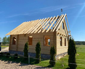 Statybos darbai - Rąstiniai namai - 1