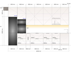 Virtuvės baldų projektavimas - Virtuvės ir kitų baldų projektavimas / vizualizacijos - 3