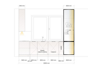 Virtuvės baldų projektavimas - Virtuvės ir kitų baldų projektavimas / vizualizacijos - 2