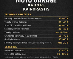 Motociklų, motorolerių remontas - Motociklu remontas, Moto garage Kaunas - 3