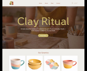 Svetaines dizainas. CLAY RITUAL