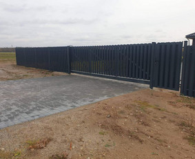 Statybos darbai - Tvorų montavimas , vartų gamyba - 4