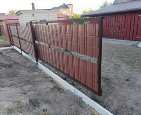 Statybos darbai - Tvorų montavimas , vartų gamyba - 3