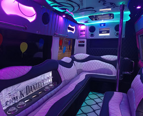Transportas - Party bus, pink party bus, Limobus nuoma - 2