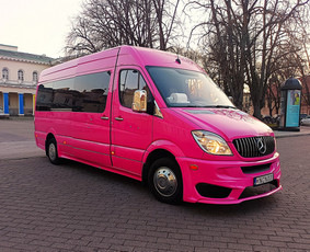 Transportas - Party bus, pink party bus, Limobus nuoma - 1