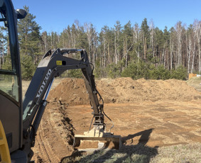 Žemės kasimas, lyginimas - Mini ekskavatorius su operatoriumi 25/50/110 cm kau&scaron;ai - 1