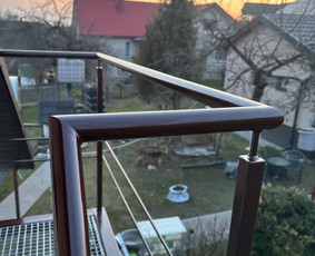 Laiptų turėklai - Aliuminio, juodo bei spalvoto metalo suvirinimas, gamyba - 1