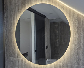 Buitinės paslaugos - Esteti&scaron;kos stiklo pertvaros, du&scaron;o kabinos ir veidrodžiai - 1