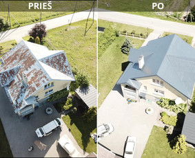 Smėliavimas, dažymas - Stogų dažymas - 1