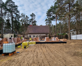 Statybos darbai - Pamatų, mūro darbai. Stogo, fasado, klinkerio įrengimas. - 1