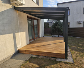 Terasų įrengimas - Karkasinai namai, terasos, stoginės ir kiti darbai. - 4