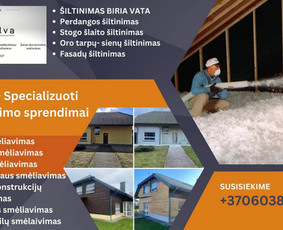 Bedulkis Mobilus smėliavimas/šiltinimas biria vata / ĮI Smelva / Darbų pavyzdys ID 4356205