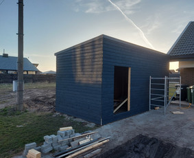 Sodo, mediniai nameliai - Terasų, sandėliukų,vent fasado įrengimas - 4