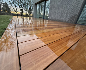 Statybos darbai - Montuojame egzotinės medienos terasas - 3