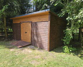 Sodo, mediniai nameliai - Terasų, sandėliukų,vent fasado įrengimas - 3