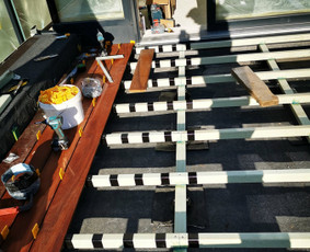 Medžio darbai, staliai - Terasų, sandėliukų,vent fasado įrengimas - 4