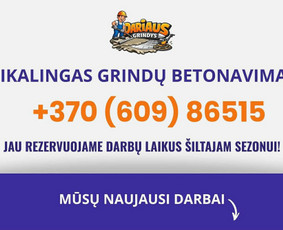 Betonavimo darbai, betonavimas - Grindu betonavimas Žemaitijoje - 1