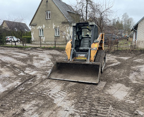 Statybinės technikos nuoma - Vik&scaron;rinio mini krautuvo nuoma su operatoriumi - 2