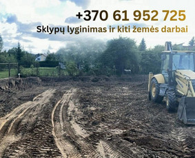 Statybinės technikos nuoma - Ekskavatorius, Bobcat, Savivartis. Žemės darbai. - 3