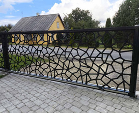 Aplinka, sodas - Stumdomų vartų, vartelių tvoros segmentų gamyba - 4