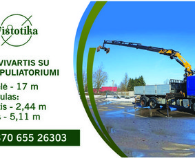 Fiskaro nuoma - Savivarčio su kranu/manipuliatoriumi ( fiskaru ) paslaugos - 2
