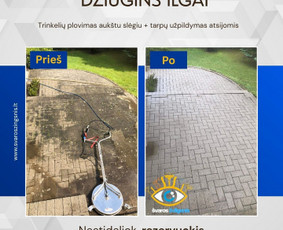 Terasos plovimas, atnaujinimas - Fasadų, trinkelių, stogų, terasų plovimas - 1