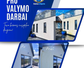 Plovimas auk&scaron;tu slėgiu - Fasadų, trinkelių, stogų, terasų plovimas - 3