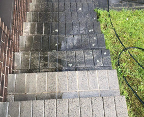 Srautinis valymas - Fasadų, trinkelių, stogų, terasų plovimas - 3