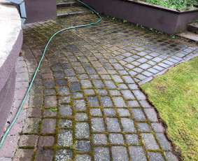 Srautinis valymas - Fasadų, trinkelių, stogų, terasų plovimas - 2