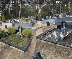 Kapų tvarkymas, priežiūra - Angelų vizija - kapų tvarkymas - 1