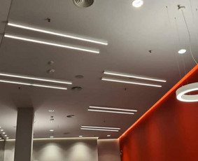 Įtempiamos lubos, montavimas - Įtempiamos lubos "Crazy House" - 1