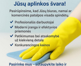 Generalinis, postatybinis, kasdieninis valymas / UAB Valoresta / Darbų pavyzdys ID 4361039