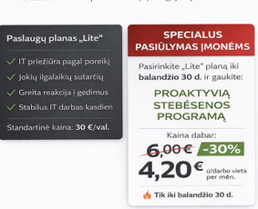 IT specialistai - IT ūkio priežiūra ir kompiuterinės įrangos remontas - 1
