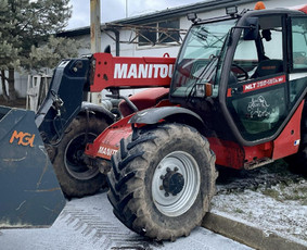 Statybinės technikos nuoma - Nuomojamas teleskopinis krautuvas Manitou Mlt735 - 1