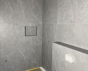 Plytelių klijavimas, vonios kambario įrengimas / Mb mdp / Darbų pavyzdys ID 4361509